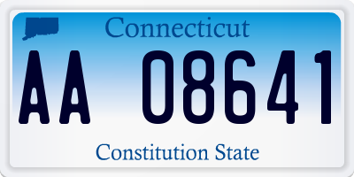 CT license plate AA08641