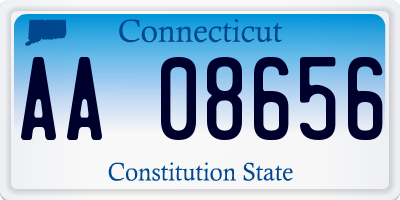 CT license plate AA08656