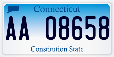 CT license plate AA08658