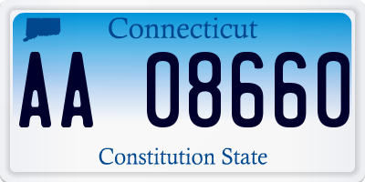 CT license plate AA08660