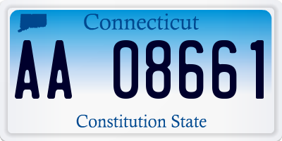 CT license plate AA08661