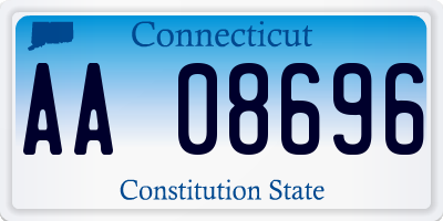 CT license plate AA08696