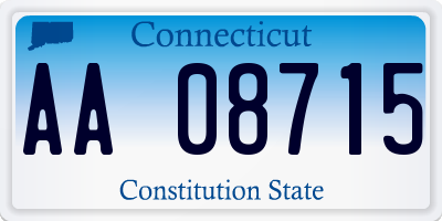 CT license plate AA08715