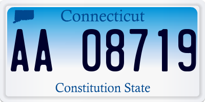 CT license plate AA08719