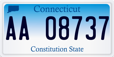 CT license plate AA08737