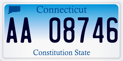 CT license plate AA08746