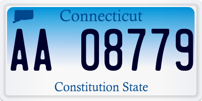 CT license plate AA08779