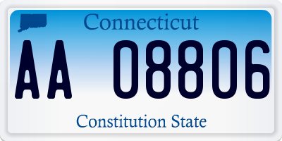 CT license plate AA08806