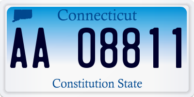 CT license plate AA08811