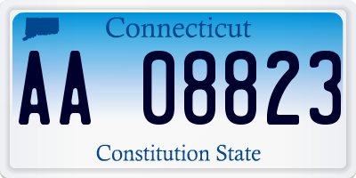 CT license plate AA08823