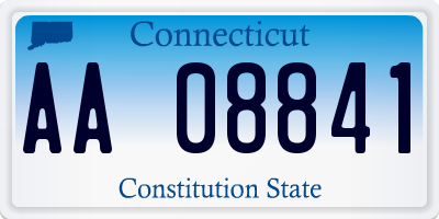 CT license plate AA08841