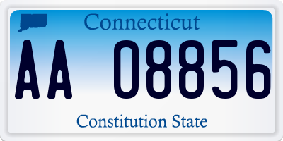 CT license plate AA08856