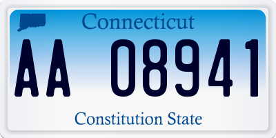 CT license plate AA08941