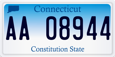 CT license plate AA08944