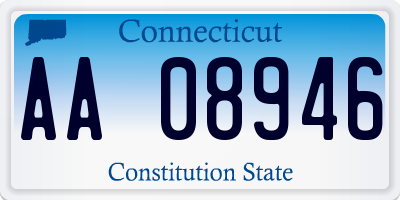 CT license plate AA08946