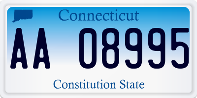 CT license plate AA08995