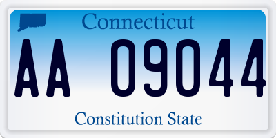 CT license plate AA09044