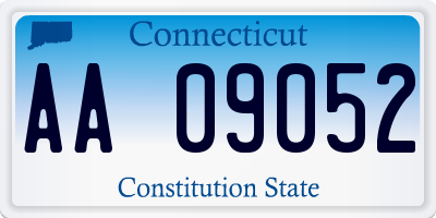 CT license plate AA09052