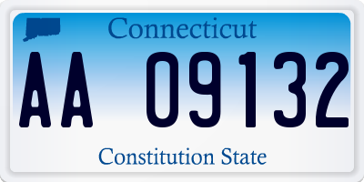 CT license plate AA09132