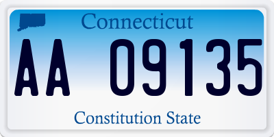 CT license plate AA09135