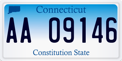 CT license plate AA09146