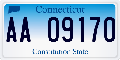 CT license plate AA09170