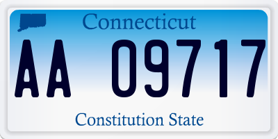 CT license plate AA09717