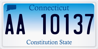 CT license plate AA10137