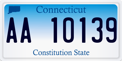 CT license plate AA10139