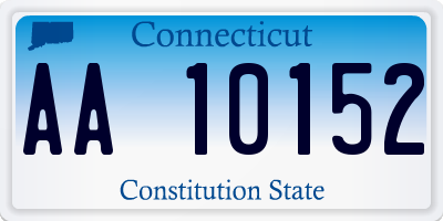 CT license plate AA10152