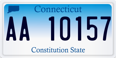 CT license plate AA10157