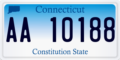 CT license plate AA10188