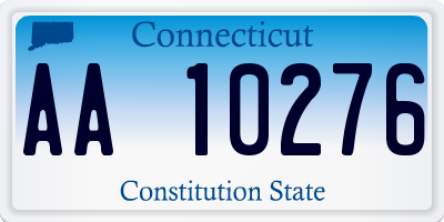 CT license plate AA10276