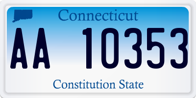 CT license plate AA10353