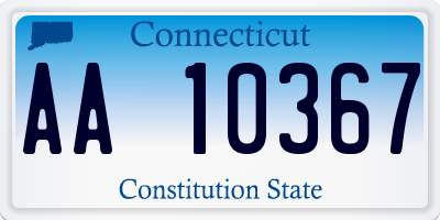 CT license plate AA10367