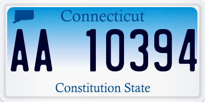 CT license plate AA10394