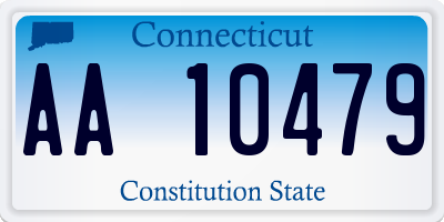 CT license plate AA10479