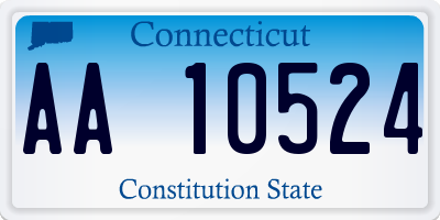 CT license plate AA10524