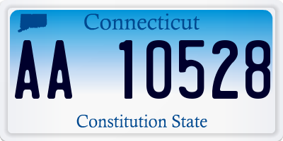 CT license plate AA10528