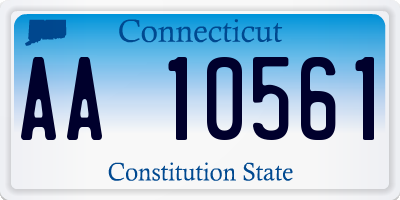 CT license plate AA10561