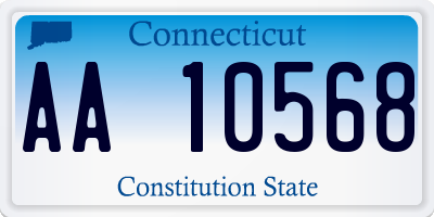 CT license plate AA10568