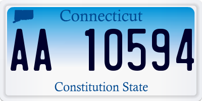 CT license plate AA10594