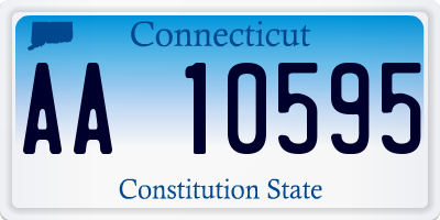 CT license plate AA10595