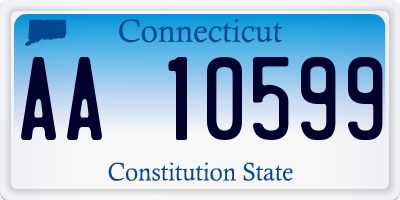 CT license plate AA10599