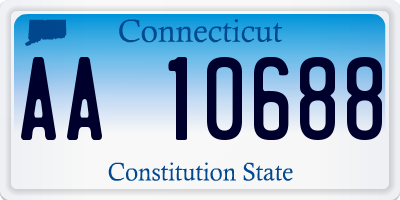 CT license plate AA10688