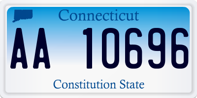 CT license plate AA10696