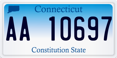 CT license plate AA10697