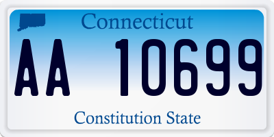 CT license plate AA10699