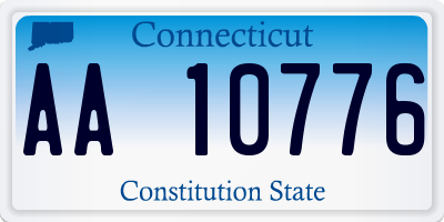 CT license plate AA10776