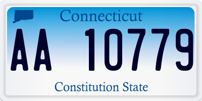 CT license plate AA10779